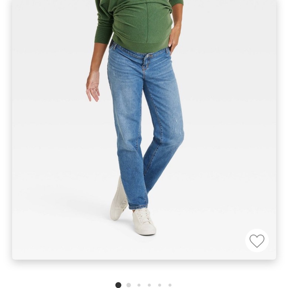 Under Belly 90's Straight Maternity Jeans from Isabel Maternity